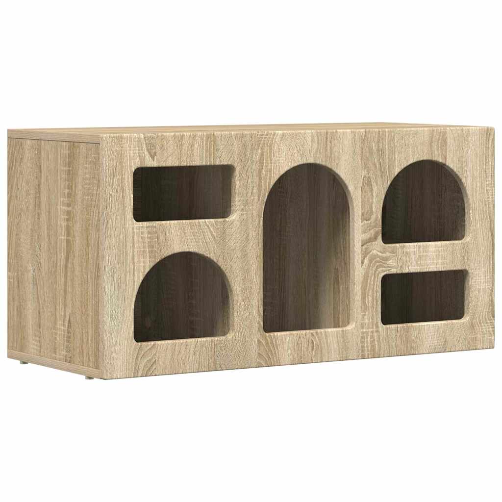 TV-Schränk ELST 80 x 35 x 40 cm Sonoma-Eiche Holzwerkstoff