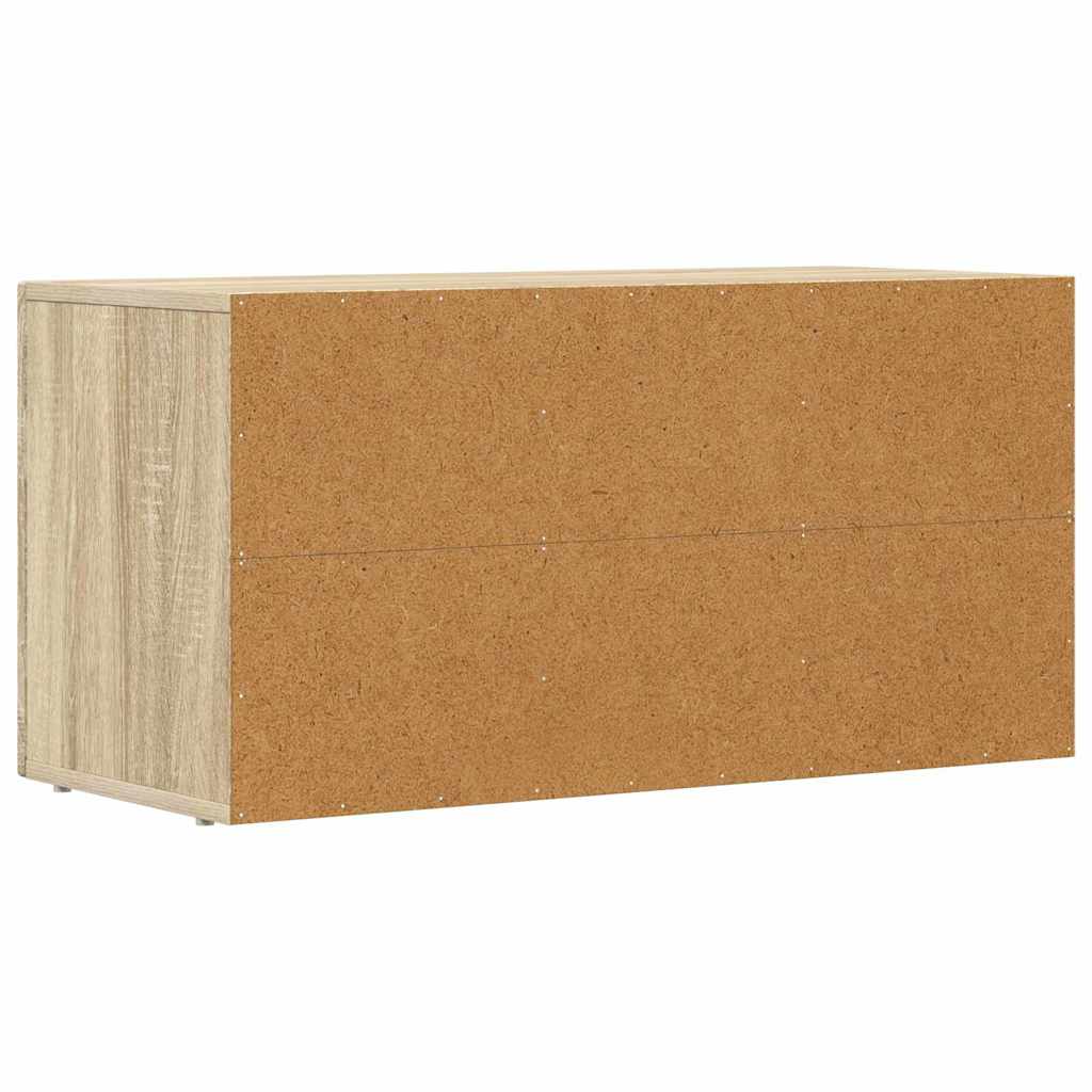 TV-Schränk ELST 80 x 35 x 40 cm Sonoma-Eiche Holzwerkstoff