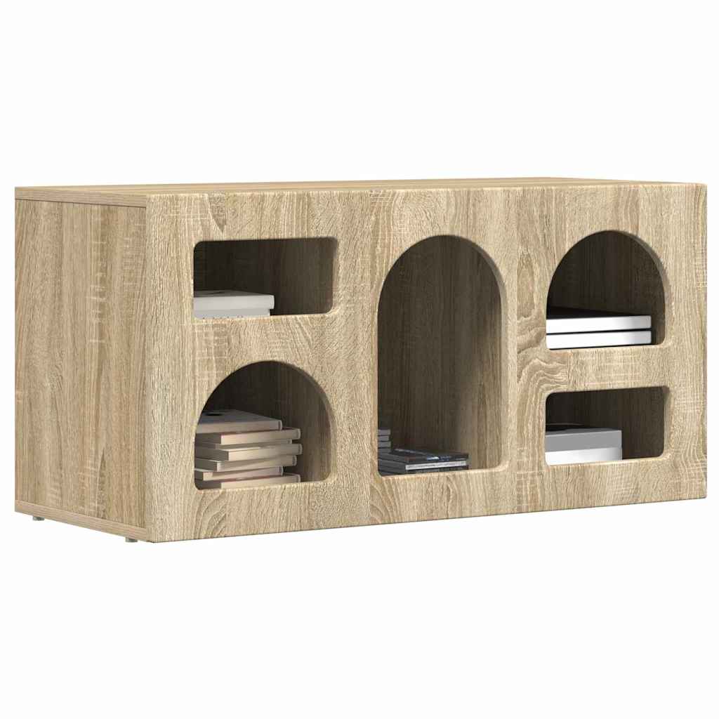 TV-Schränk ELST 80 x 35 x 40 cm Sonoma-Eiche Holzwerkstoff