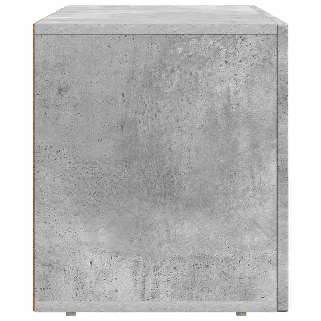TV-Schränk ELST 80 x 35 x 40 cm Betongrau Holzwerkstoff