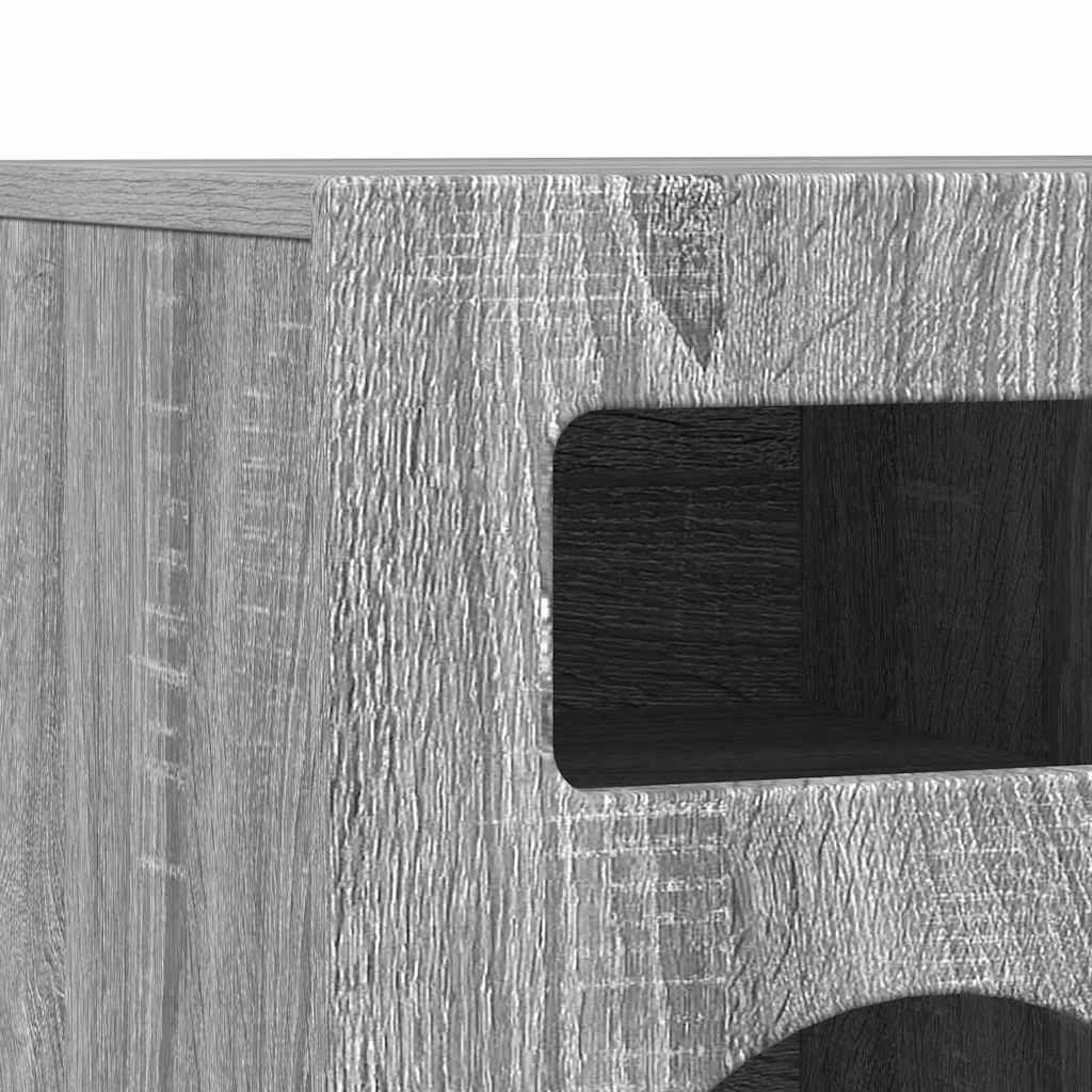 TV-Schränk ELST 80 x 35 x 40 cm Sonoma-Grau Holzwerkstoff