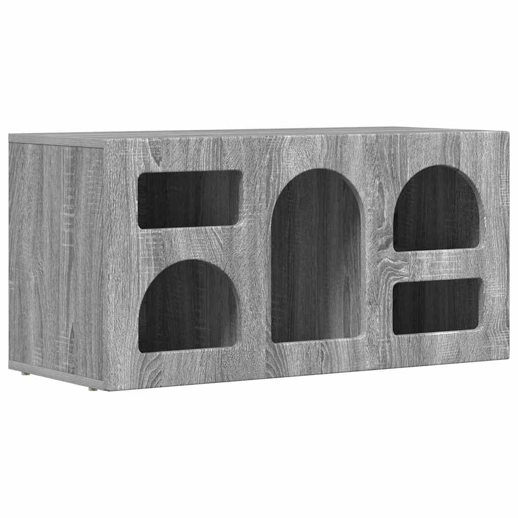 TV-Schränk ELST 80 x 35 x 40 cm Sonoma-Grau Holzwerkstoff