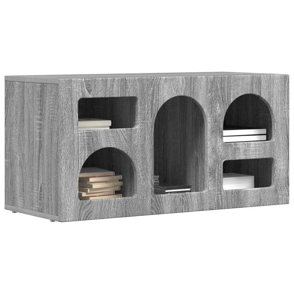 TV-Schränk ELST 80 x 35 x 40 cm Sonoma-Grau Holzwerkstoff