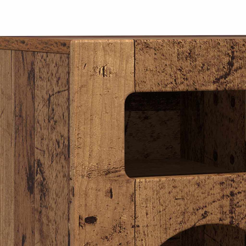 TV-Schränk ELST 80 x 35 x 40 cm Altholz Holzwerkstoff