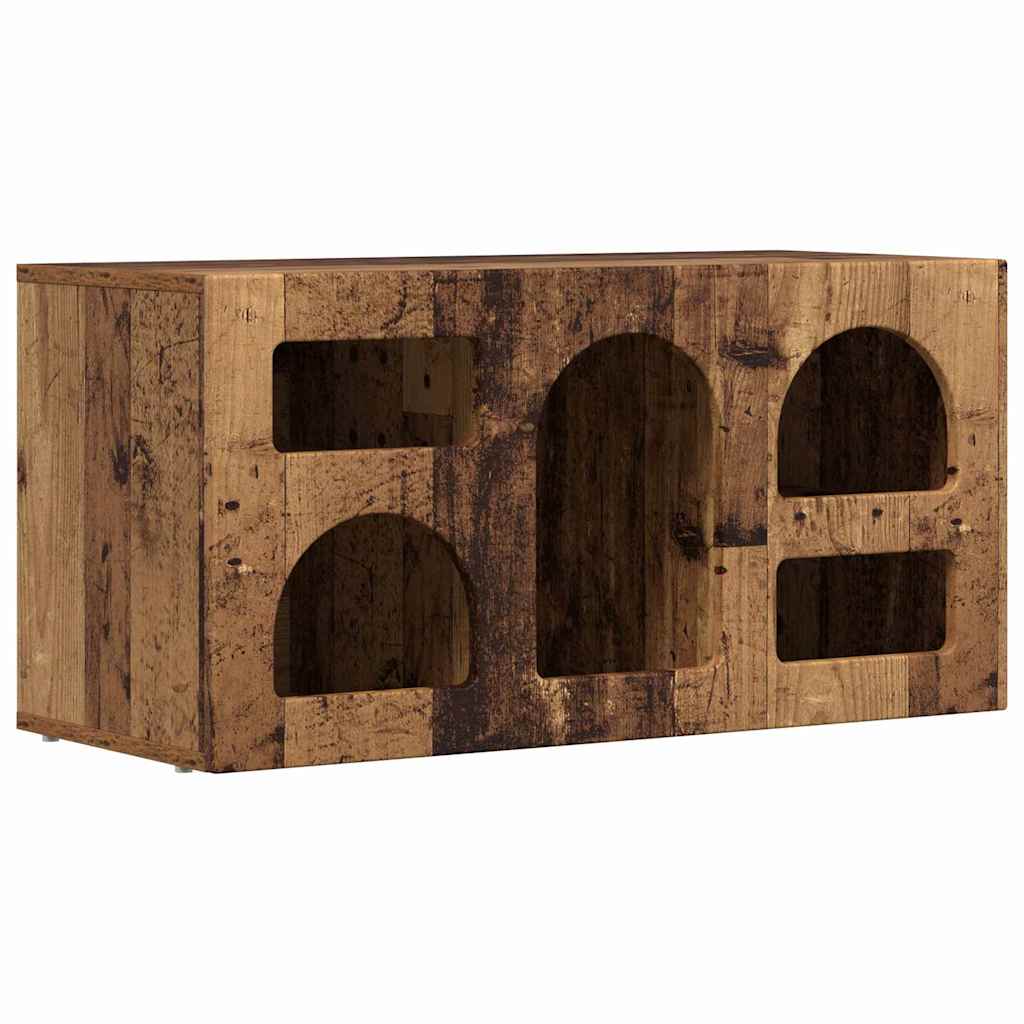 TV-Schränk ELST 80 x 35 x 40 cm Altholz Holzwerkstoff