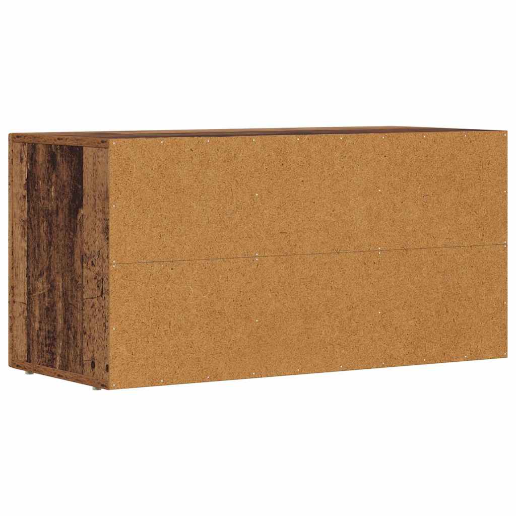 TV-Schränk ELST 80 x 35 x 40 cm Altholz Holzwerkstoff