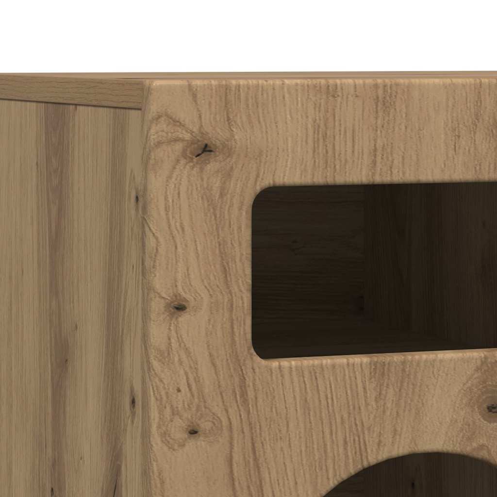 TV-Schränk ELST 80 x 35 x 40 cm Artisan-Eiche Holzwerkstoff