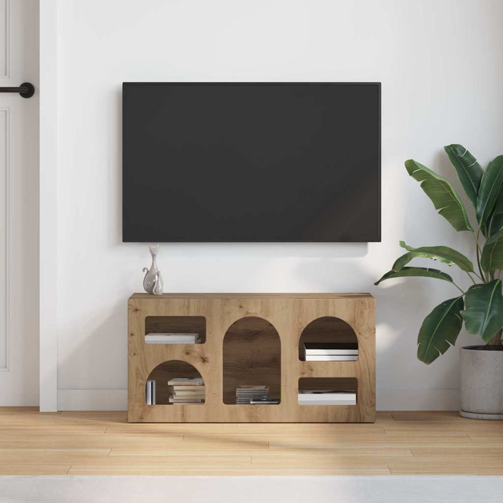 TV-Schränk ELST 80 x 35 x 40 cm Artisan-Eiche Holzwerkstoff