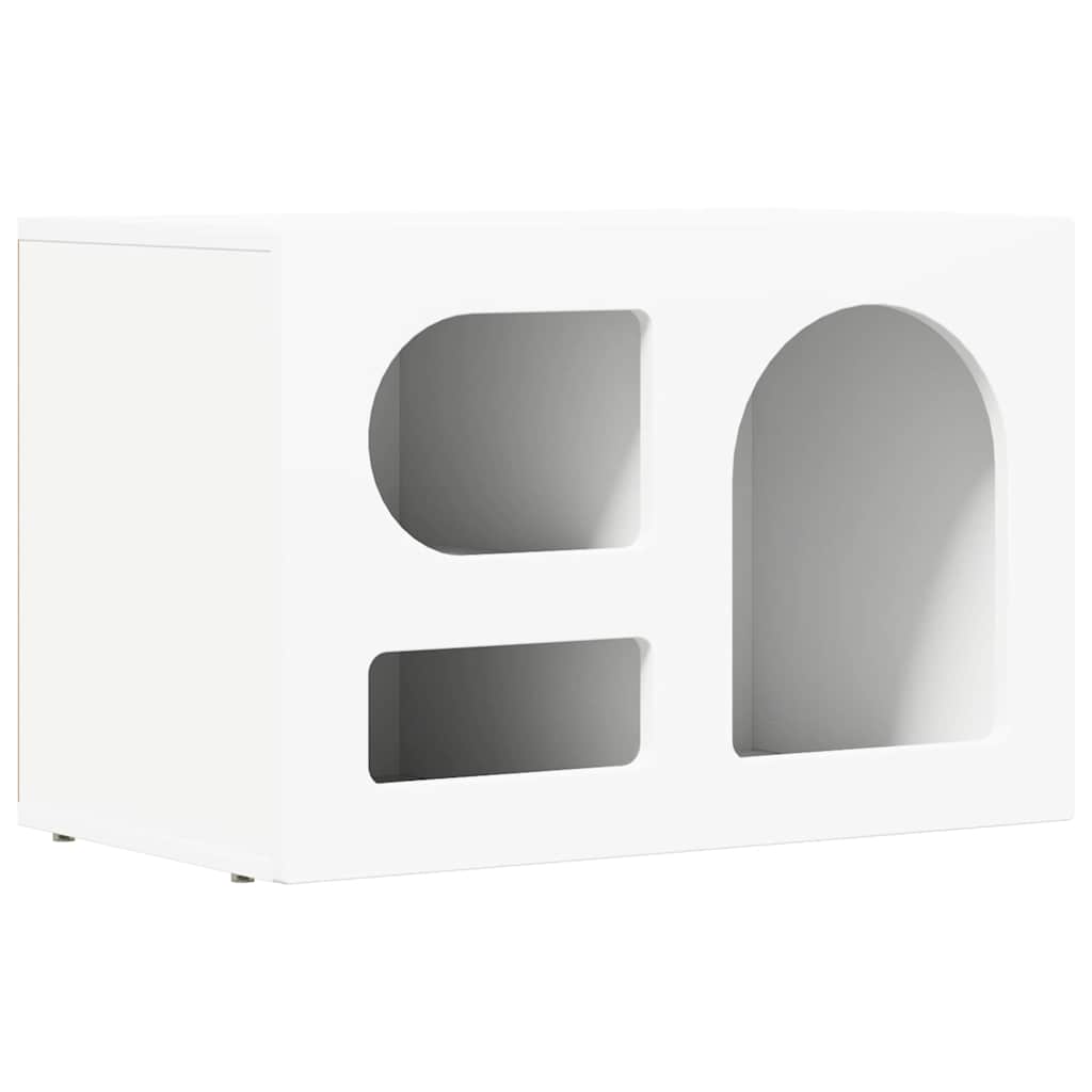 TV-Schränk ELST 60 x 35 x 40 cm Weiß Holzwerkstoff