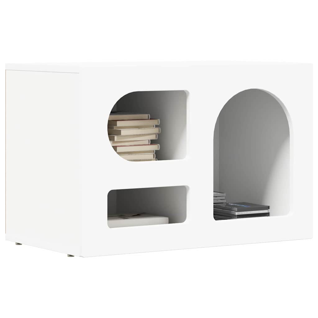 TV-Schränk ELST 60 x 35 x 40 cm Weiß Holzwerkstoff