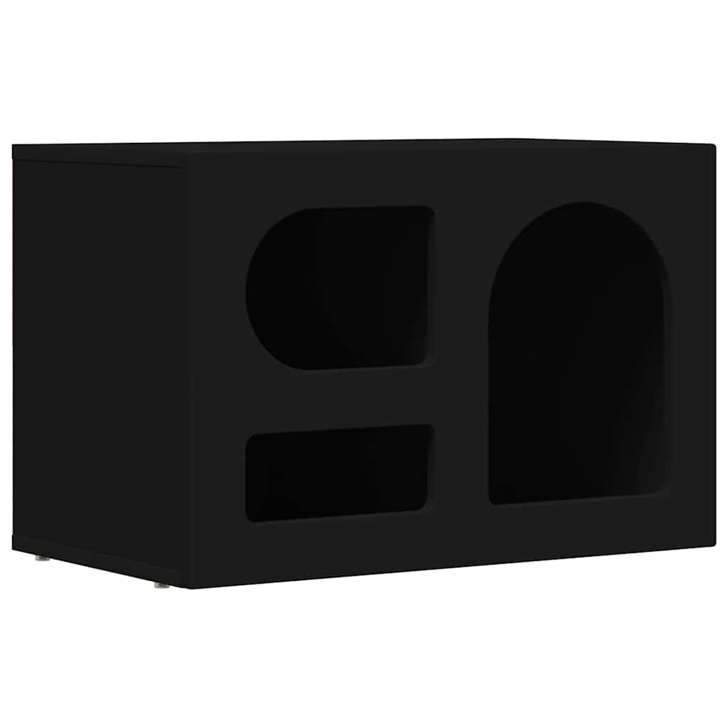 TV-Schränk ELST 60 x 35 x 40 cm Schwarz Holzwerkstoff