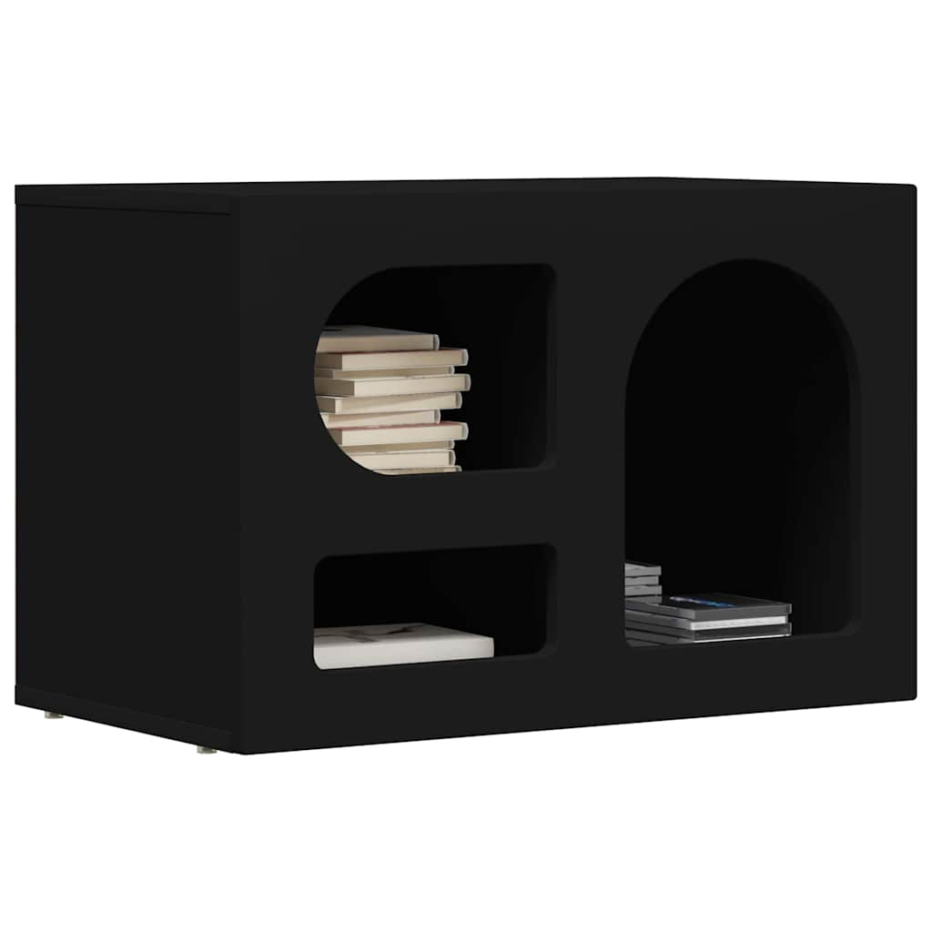 TV-Schränk ELST 60 x 35 x 40 cm Schwarz Holzwerkstoff