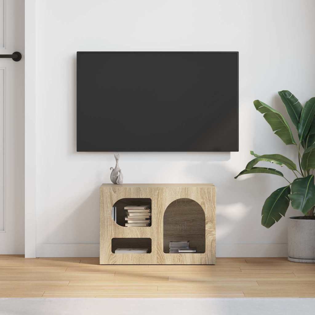 TV-Schränk ELST 60 x 35 x 40 cm Sonoma-Eiche Holzwerkstoff