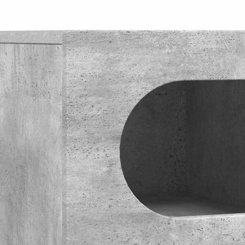 TV-Schränk ELST 60 x 35 x 40 cm Beton Grau Holzwerkstoff