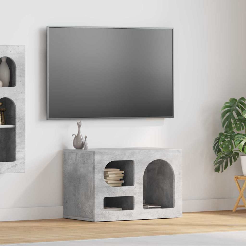 TV-Schränk ELST 60 x 35 x 40 cm Beton Grau Holzwerkstoff