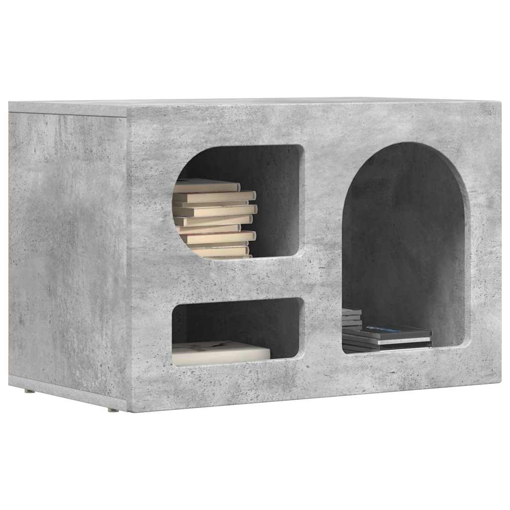 TV-Schränk ELST 60 x 35 x 40 cm Beton Grau Holzwerkstoff