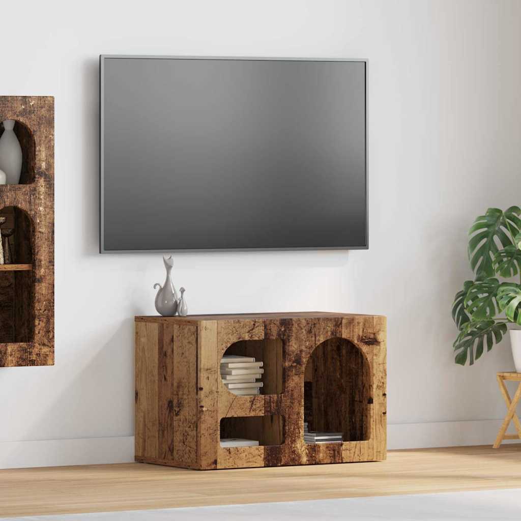 TV-Schränk ELST 60 x 35 x 40 cm Altholz Holzwerkstoff