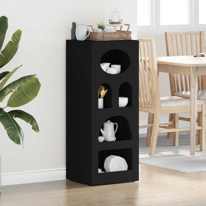 Sideboard ELST Schwarz 40 x 35 x 100,5 cm Holzwerkstoff