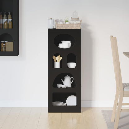 Sideboard ELST Schwarz 40 x 35 x 100,5 cm Holzwerkstoff