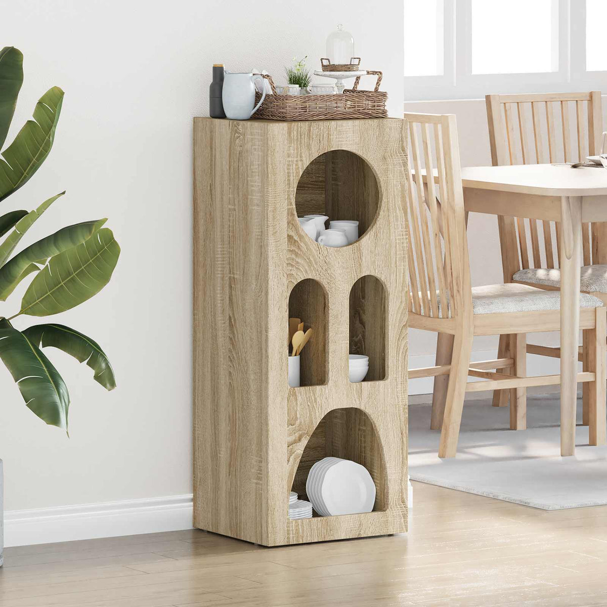 Sideboard ELST Sonoma-Eiche 40 x 35 x 100,5 cm Holzwerkstoff