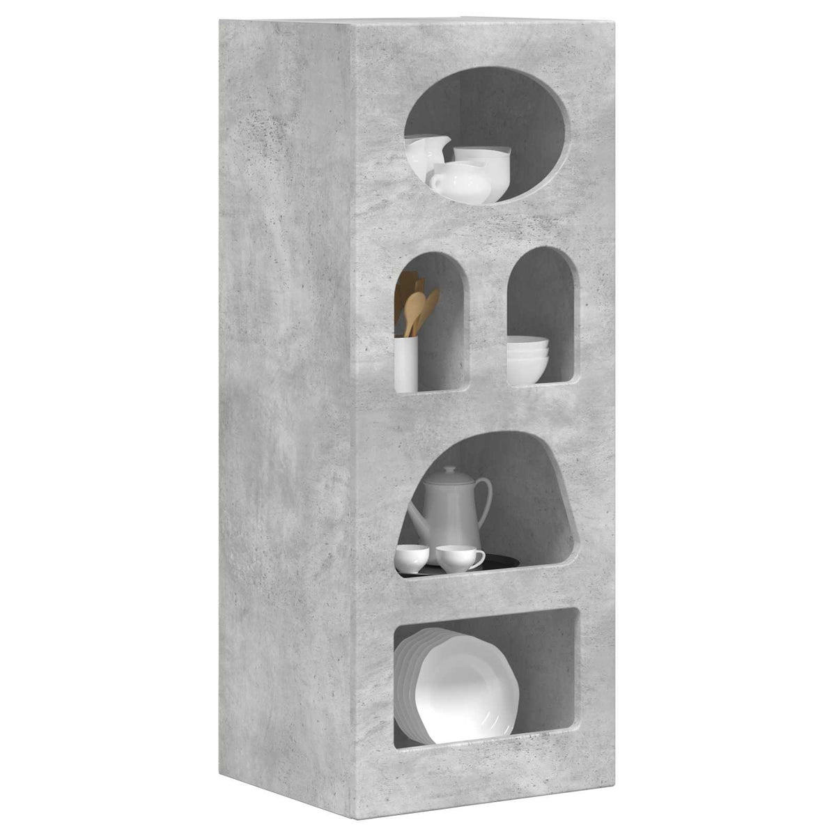 Sideboard ELST Beton Grau 40 x 35 x 100,5 cm Holzwerkstoff