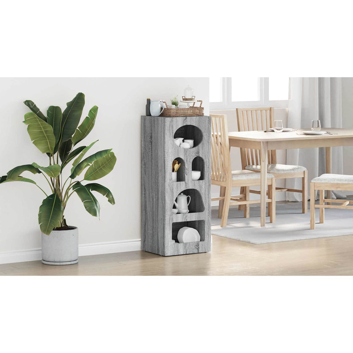 Sideboard ELST Graues Sonoma 40 x 35 x 100,5 cm Holzwerkstoff