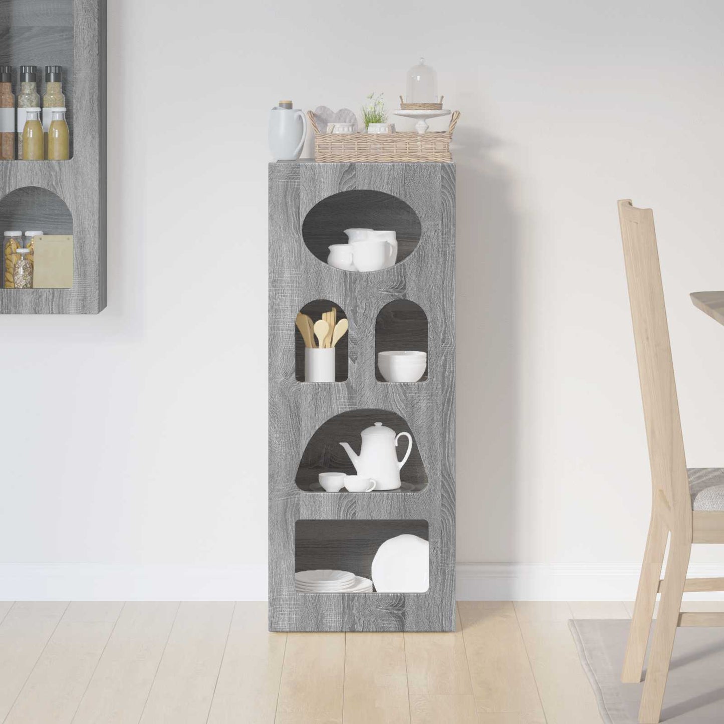 Sideboard ELST Graues Sonoma 40 x 35 x 100,5 cm Holzwerkstoff
