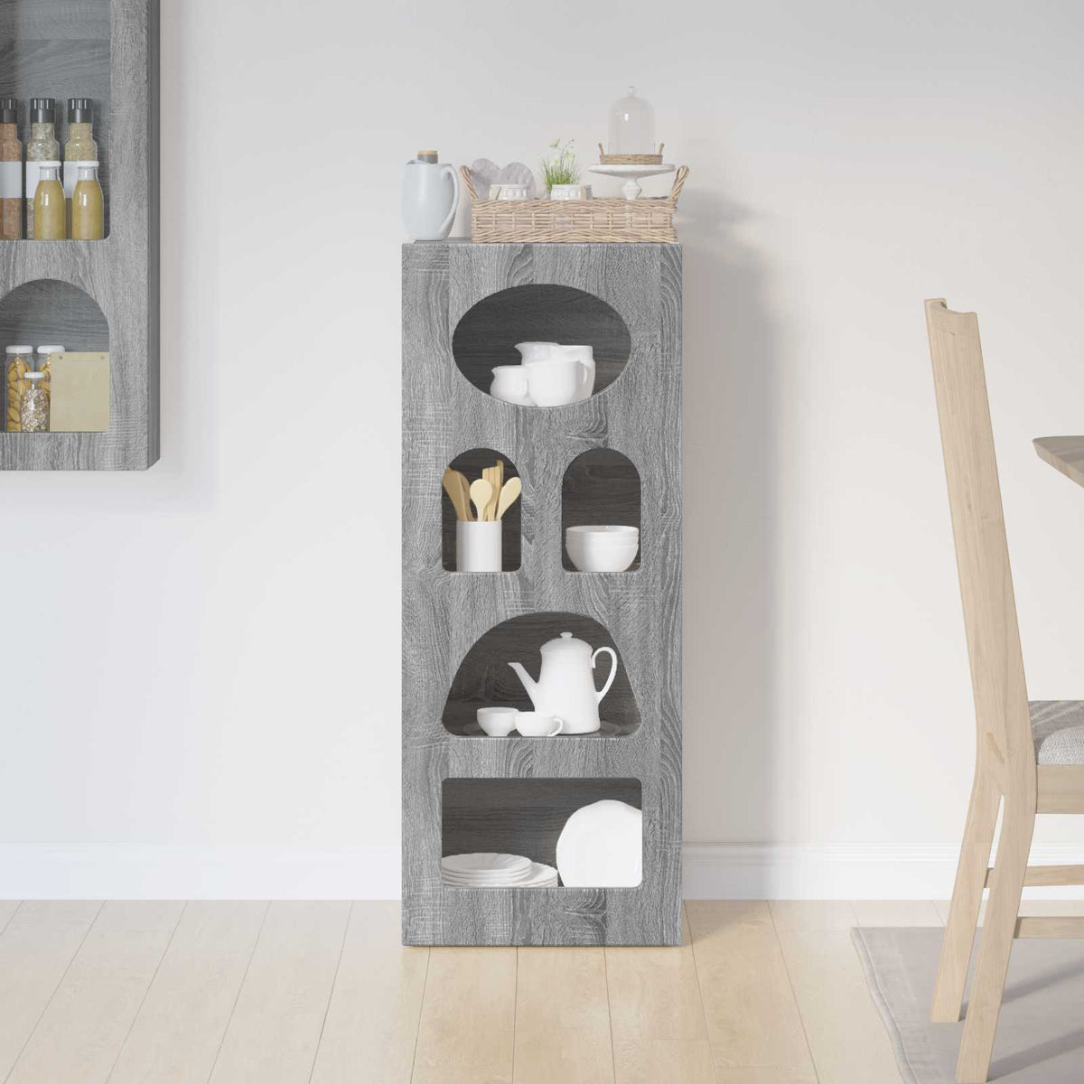 Sideboard ELST Graues Sonoma 40 x 35 x 100,5 cm Holzwerkstoff