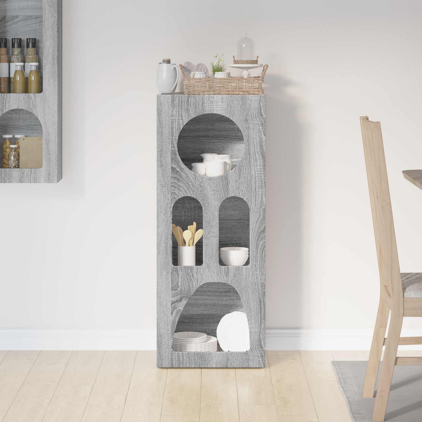 Sideboard ELST Sonoma-Grau 40 x 35 x 100,5 cm Holzwerkstoff