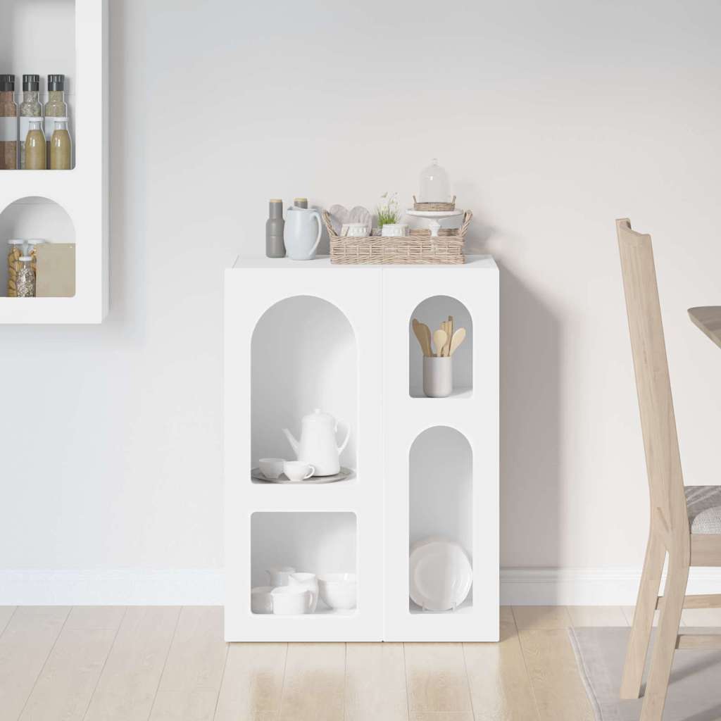 Sideboard ELST Weiß 59 x 35 x 80,5 cm Holzwerkstoff