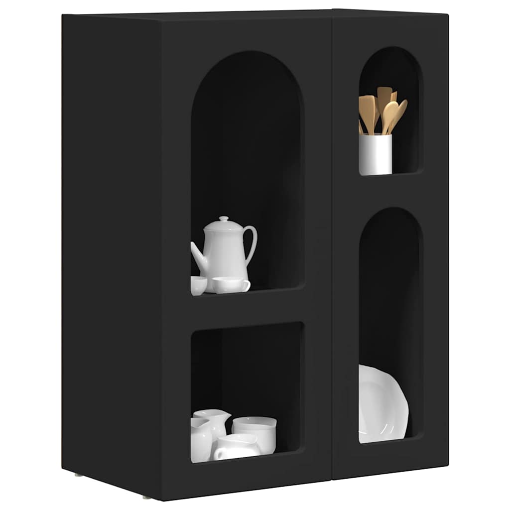 Sideboard ELST Schwarz 59 x 35 x 80,5 cm Holzwerkstoff