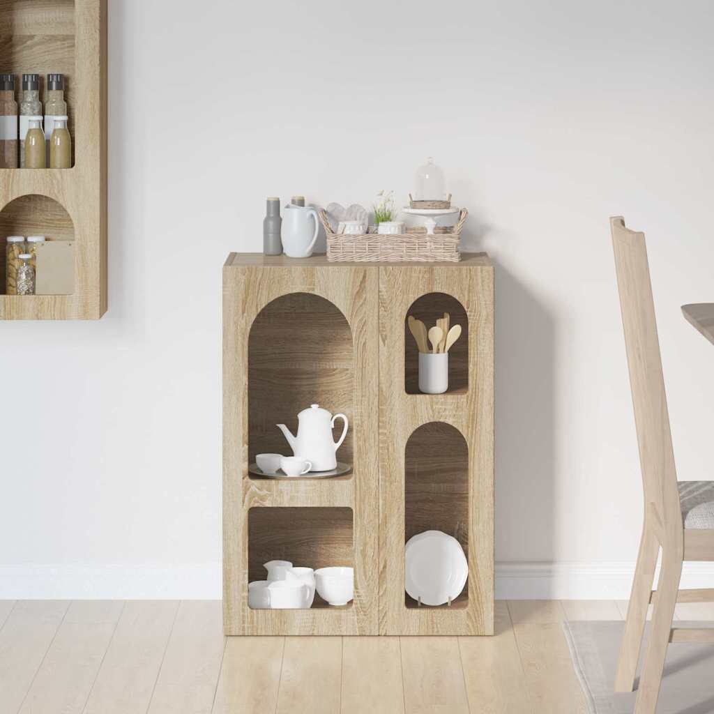 Sideboard ELST Sonoma-Eiche 59 x 35 x 80,5 cm Holzwerkstoff