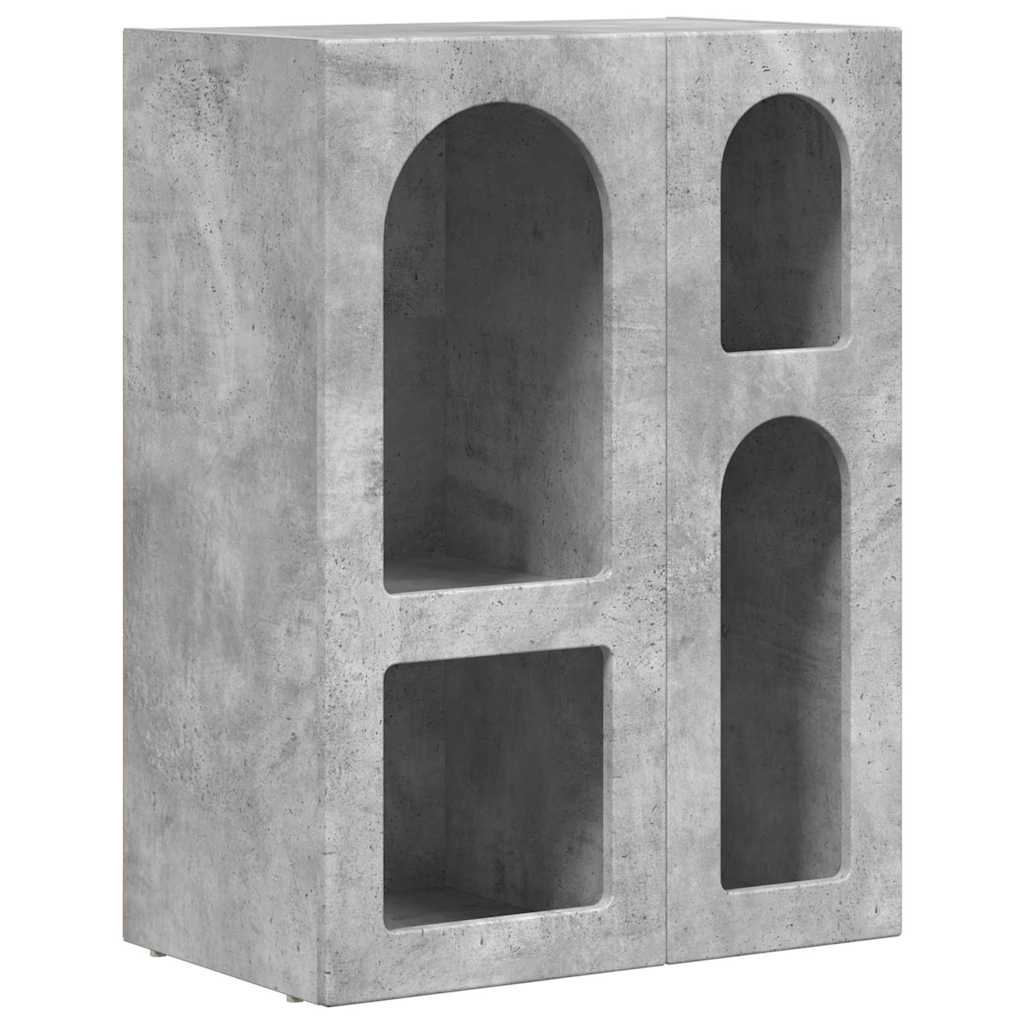 Sideboard ELST Betongrau 59 x 35 x 80,5 cm Holzwerkstoff