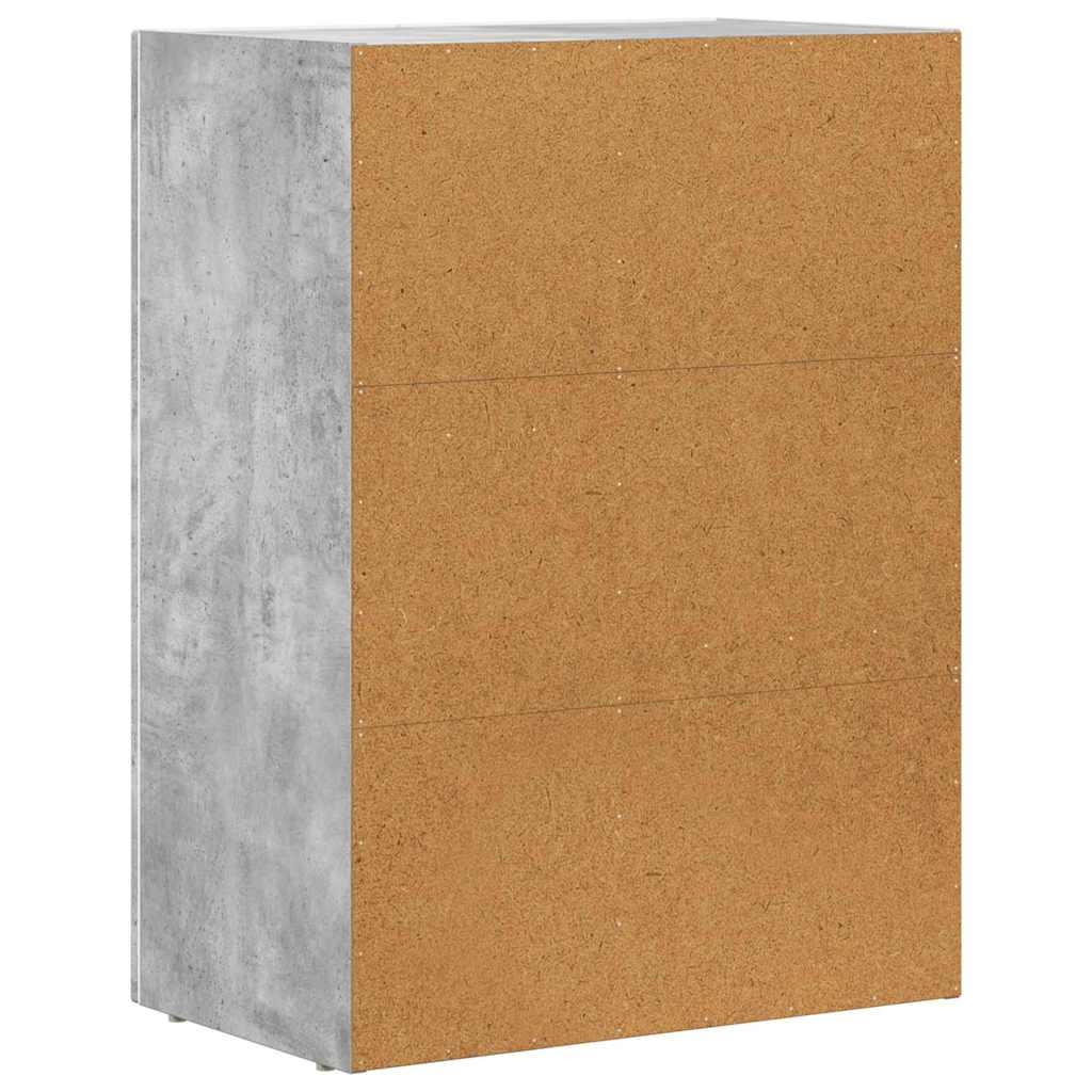 Sideboard ELST Betongrau 59 x 35 x 80,5 cm Holzwerkstoff