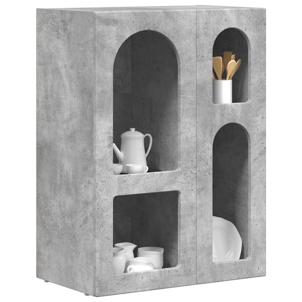 Sideboard ELST Betongrau 59 x 35 x 80,5 cm Holzwerkstoff