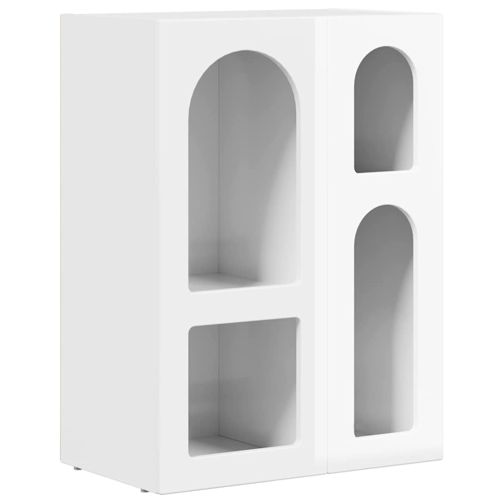 Sideboard ELST Hochglanz Weiß 59 x 35 x 80,5 cm Holzwerkstoff