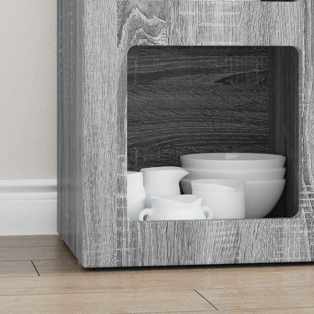 Sideboard ELST Sonoma-Grau 59 x 35 x 80,5 cm Holzwerkstoff