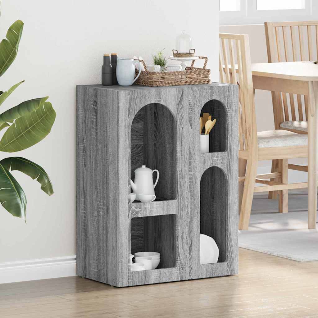 Sideboard ELST Sonoma-Grau 59 x 35 x 80,5 cm Holzwerkstoff