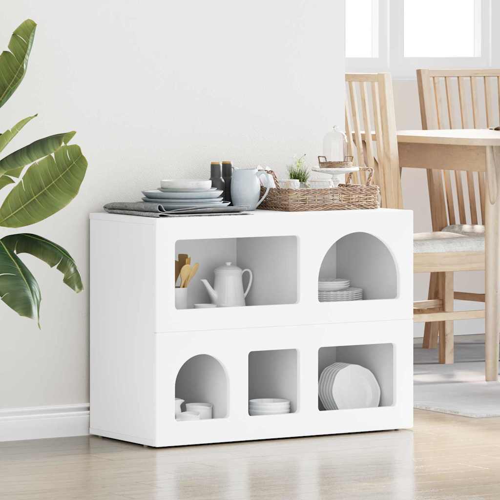 Sideboard ELST Weiß 80,5 x 35 x 59 cm Holzwerkstoff