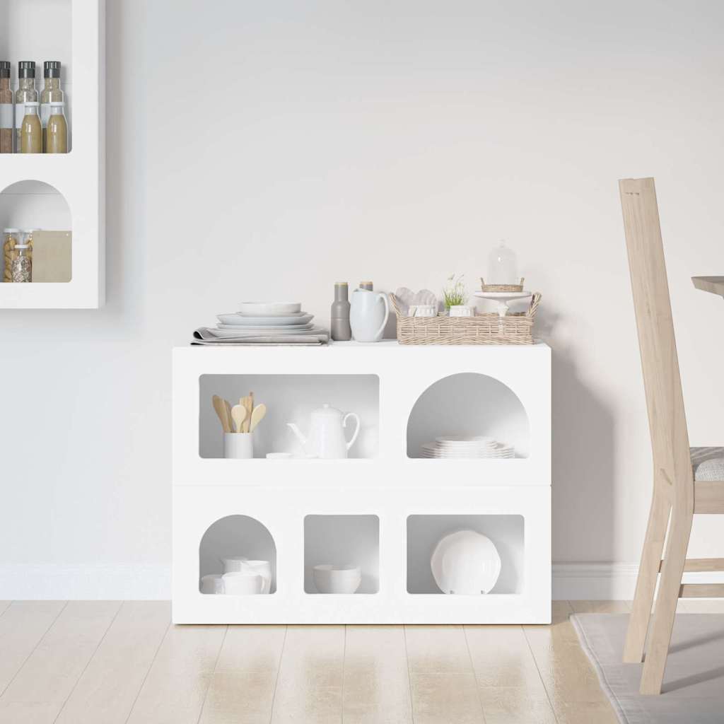 Sideboard ELST Weiß 80,5 x 35 x 59 cm Holzwerkstoff