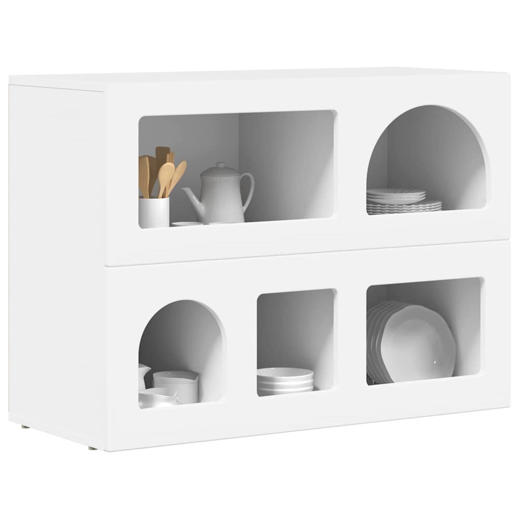 Sideboard ELST Weiß 80,5 x 35 x 59 cm Holzwerkstoff