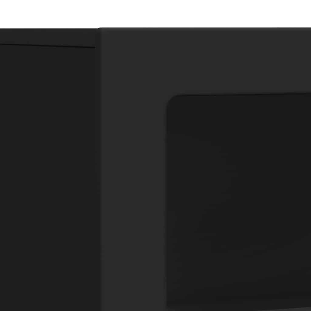 Sideboard ELST Schwarz 80,5 x 35 x 59 cm Holzwerkstoff