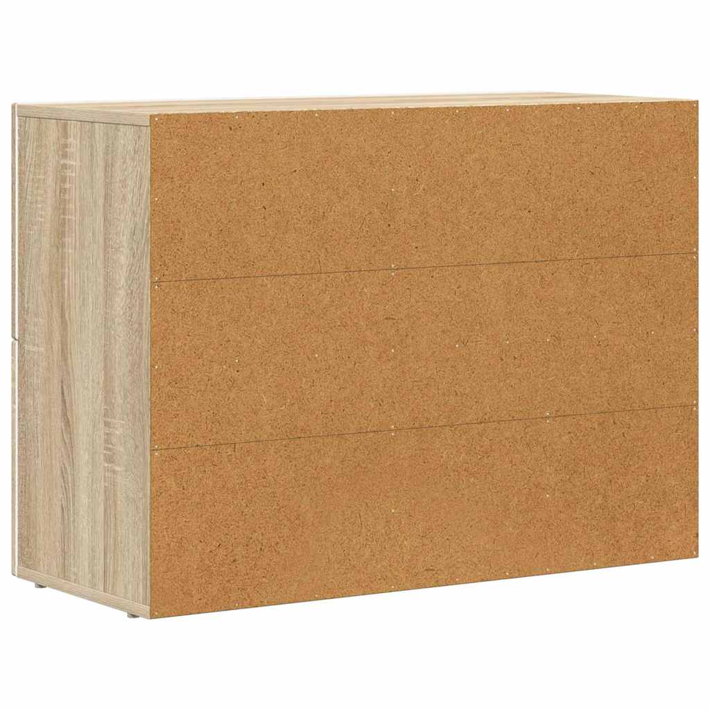 Sideboard ELST Sonoma-Eiche 80,5 x 35 x 59 cm Holzwerkstoff