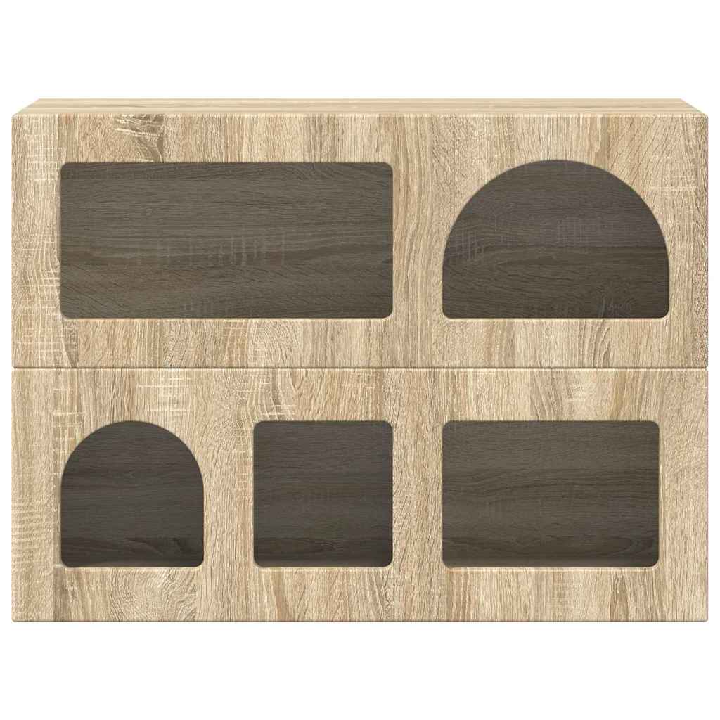 Sideboard ELST Sonoma-Eiche 80,5 x 35 x 59 cm Holzwerkstoff