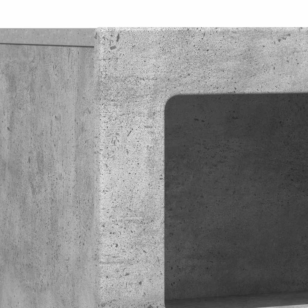 Sideboard ELST Beton Grau 80,5 x 35 x 59 cm Holzwerkstoff