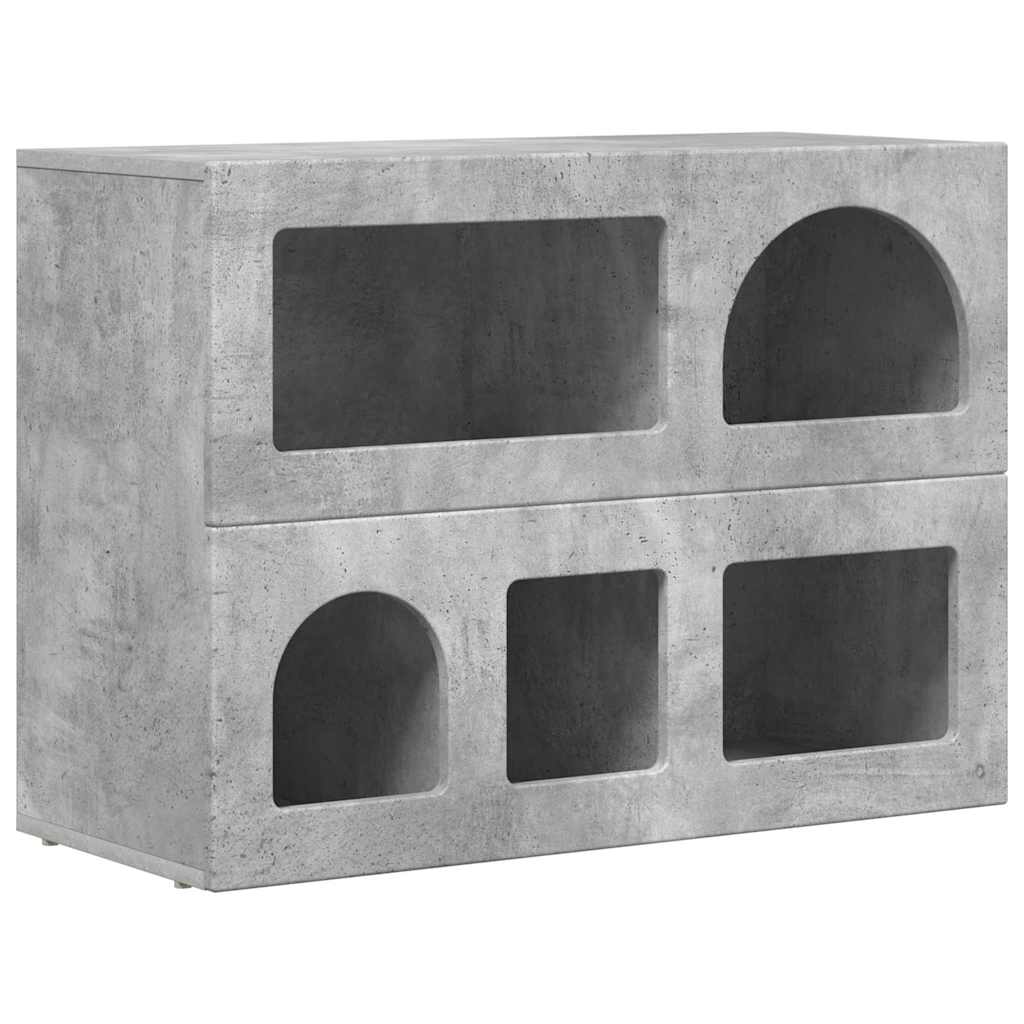 Sideboard ELST Beton Grau 80,5 x 35 x 59 cm Holzwerkstoff