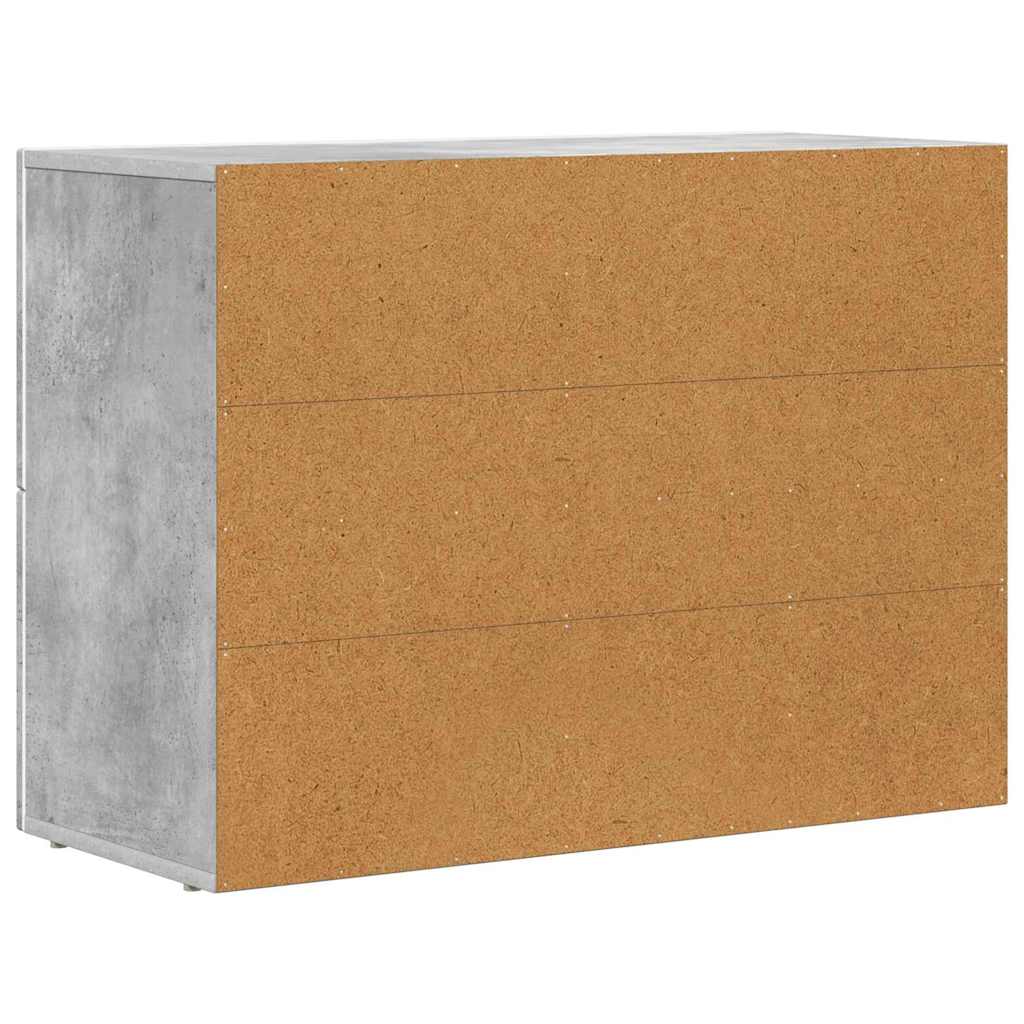 Sideboard ELST Beton Grau 80,5 x 35 x 59 cm Holzwerkstoff