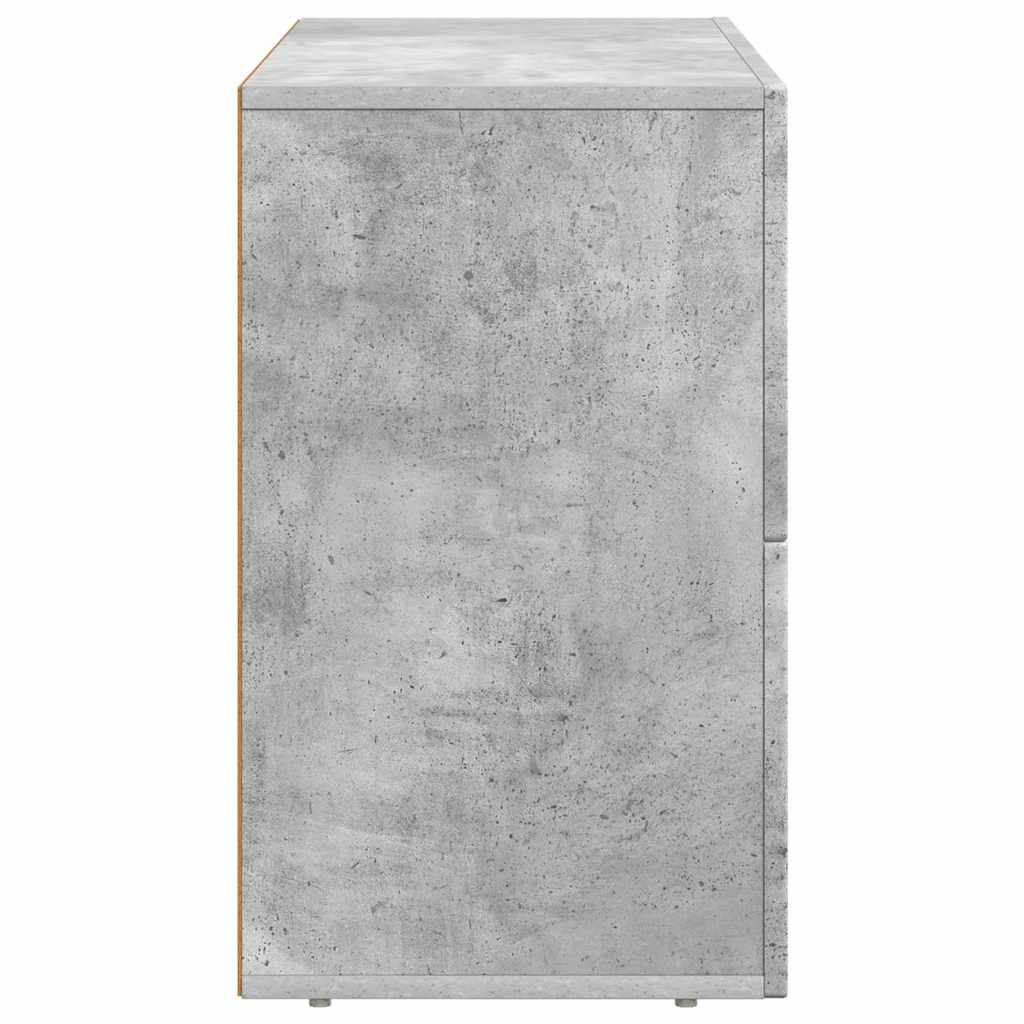 Sideboard ELST Beton Grau 80,5 x 35 x 59 cm Holzwerkstoff