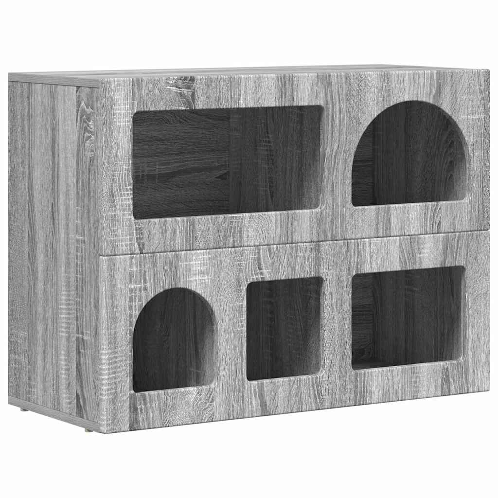 Sideboard ELST Graues Sonoma 80,5 x 35 x 59 cm Holzwerkstoff