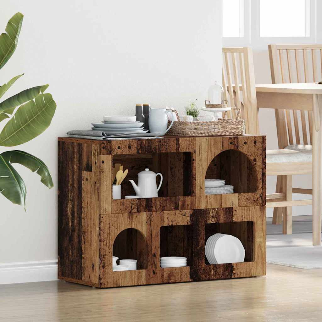 Sideboard ELST Altholz 80,5 x 35 x 59 cm Holzwerkstoff